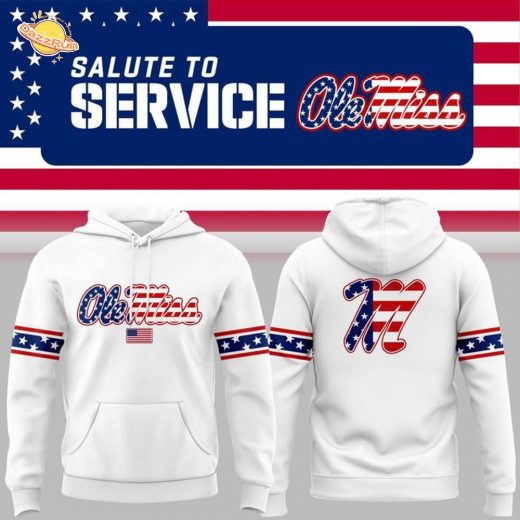 2025 Military Appreciation Ole Miss Wordmark Hoodie