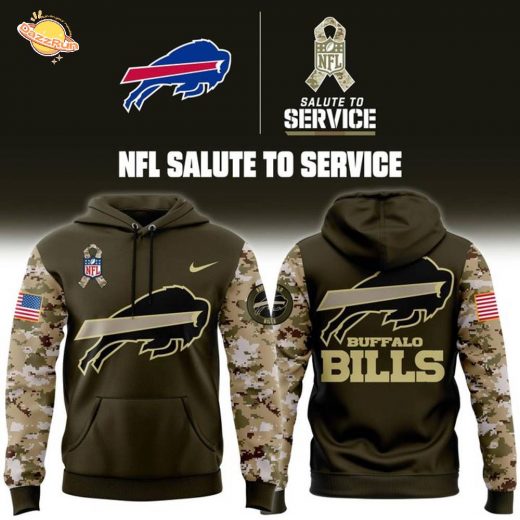 Buffalo Bills NFL Salute To Service Hoodie 2025-2026