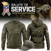 Men’s Detroit Lions Nike Olive/Camo 2025 Salute to Service Sideline Hoodie