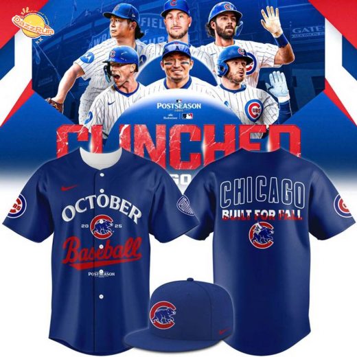 Chicago Cubs 2025 MLB Postseason Locker Room Jerseys