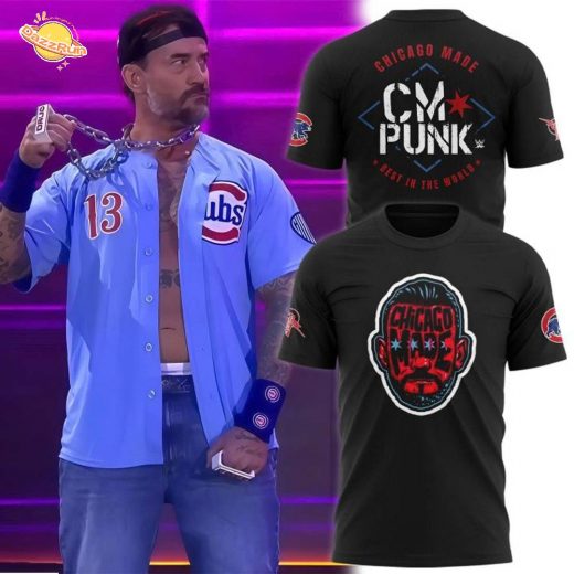 Cubs x CM Punk T-shirt 2025