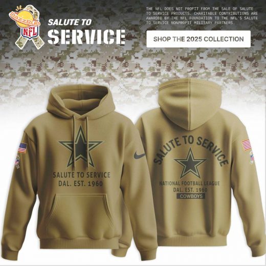 Dallas Cowboys 2025 NFL Salute to Service Limited Hoodie