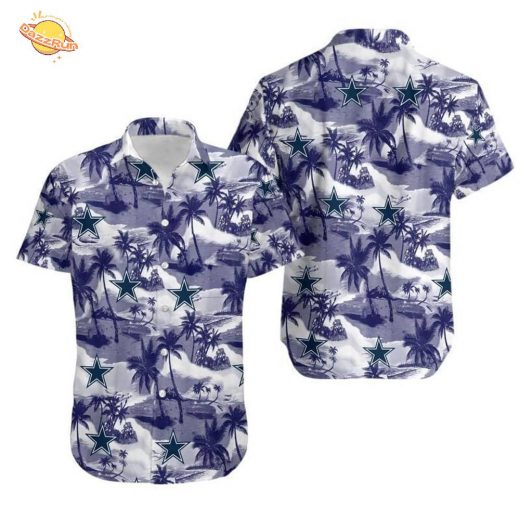 Dallas Cowboys Coconut Tree Hawaiian Shirt