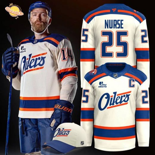 Darnell Nurse 25 Edmonton Oilers Fanatics Premium Cream Alternate Jersey