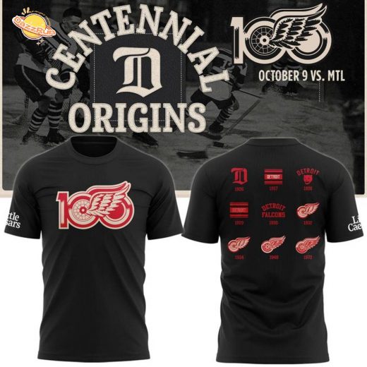 Detroit Red Wings Centennial Original Limited T-shirt 2025
