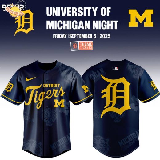 Detroit Tigers x Michigan Wolverines Night Game Limited Edition Jersey 2025