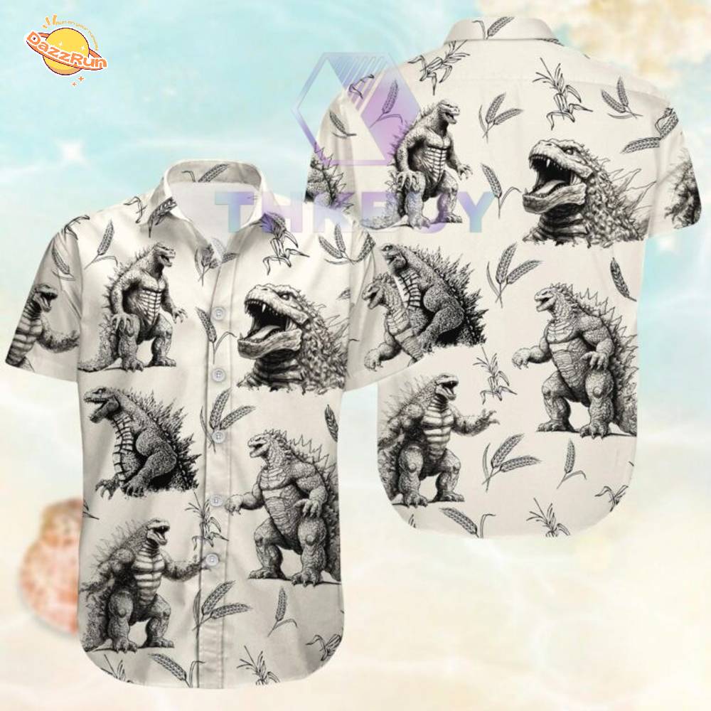 Godzilla Hawaiian Shirt Godzilla Hawaiian Shirt