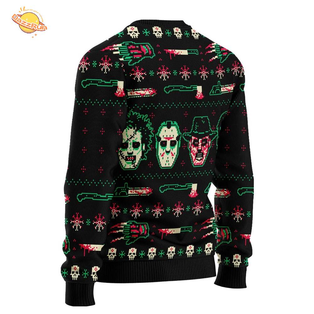 Horror Killer Christmas Halloween Ugly Sweater Horror Killer Christmas Halloween Ugly Sweater