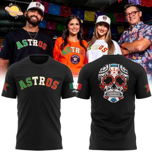 Houston Astros Hispanic Heritage Weekend T-Shirt 2025 (Black)