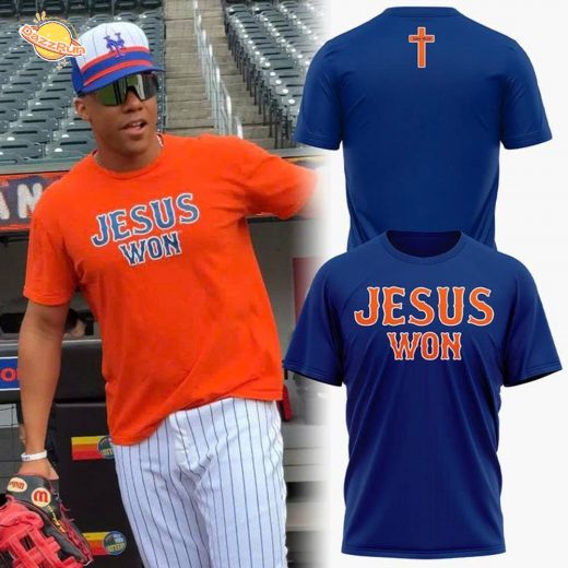 Juan Soto “Jesus Won” T-shirt – Navy