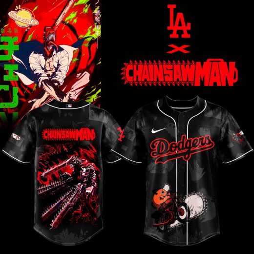 LA Dodgers _ Chainsaw Man – The Movie: Reze Arc Limited Jersey