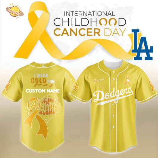 LA Dodgers Childhood Cancer Awareness Night Jersey