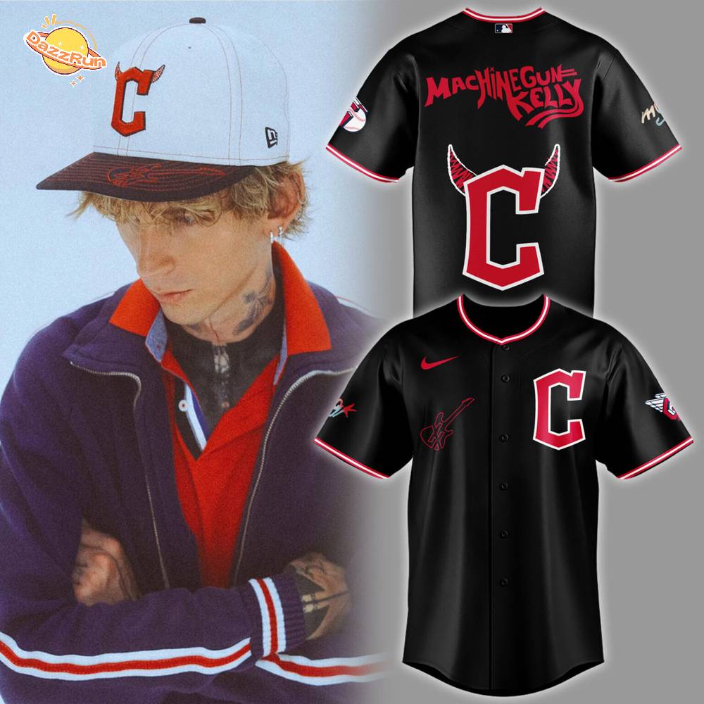 Limited Edition Guardians Baseball MGK Night Jersey Limited Edition Guardians Baseball MGK Night Jersey