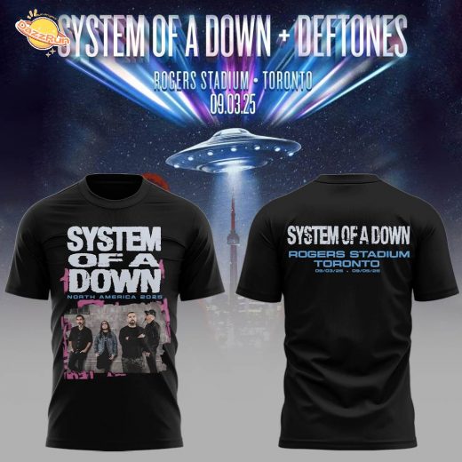 Limited Edition SOAD Tour 2025 Black Tshirt