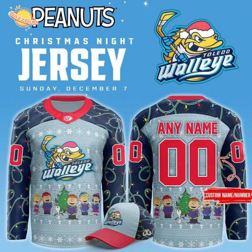Limited Edition Toledo Walleye x Peanuts Day Jersey 2025