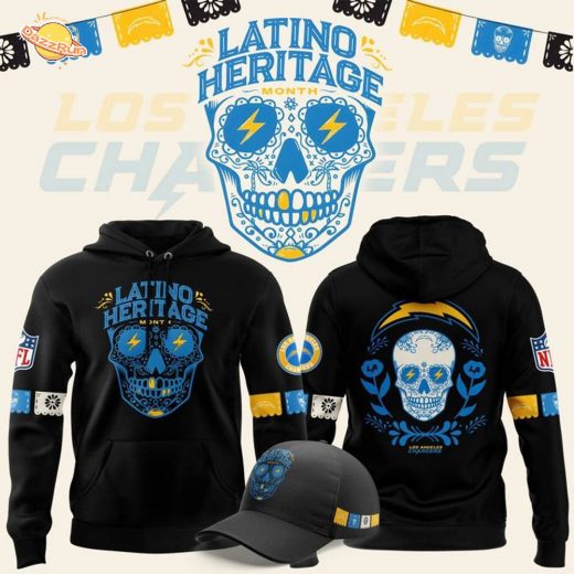 Limited Los Angeles Chargers ” Latino Heritage ” Hoodie (Black) 2025