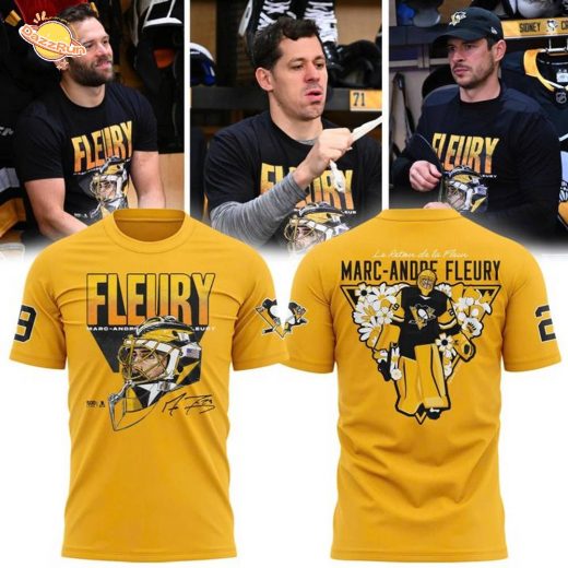 Limited edition Pittsburgh Penguins Yellow Marc-Andre Fleury T-shirt