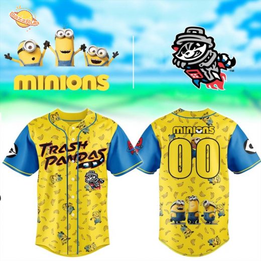 Limited edition Rocket City Trash Pandas x Minions Jerseys