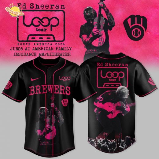 Milwaukee Brewers x Ed Sheeran — LOOP Tour 2026 Jersey North America Collection Jersey
