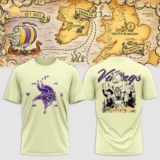Minnesota Vikings Set Sall Collections Tshirt