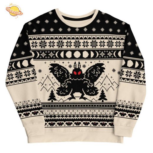 Mothman Ugly Christmas Sweater