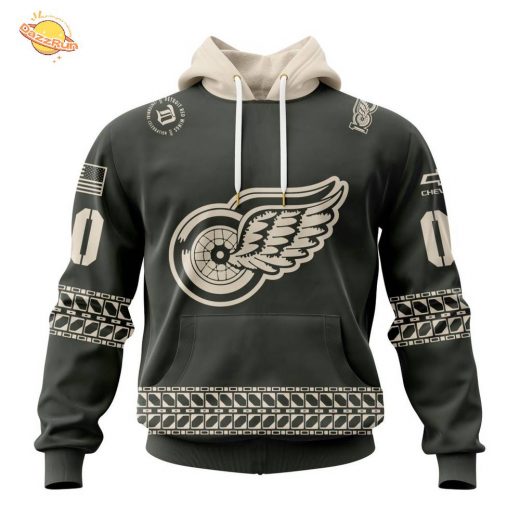 NHL Detroit Red Wings Personalized 2025/26 Military Appreciation Design