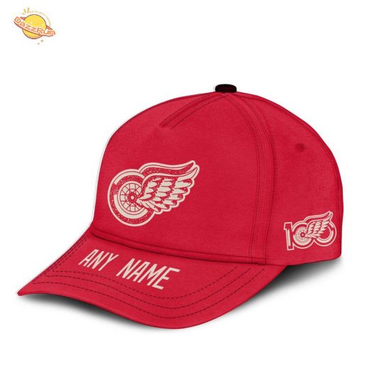 NHL Detroit Red Wings Personalized Name Centennial Classic Cap Design