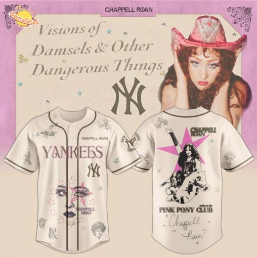 NYY x Chappell Roan: Visions of Damsels & Other Dangerous Things Tour Limited Edition Jersey 2025