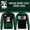 Oregon Ducks Mummy Mode White Hoodie 2025
