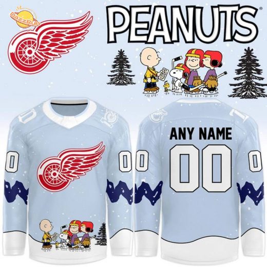 “Peanuts Day” for Snoopy Detroit Red Wings Hockey Jersey