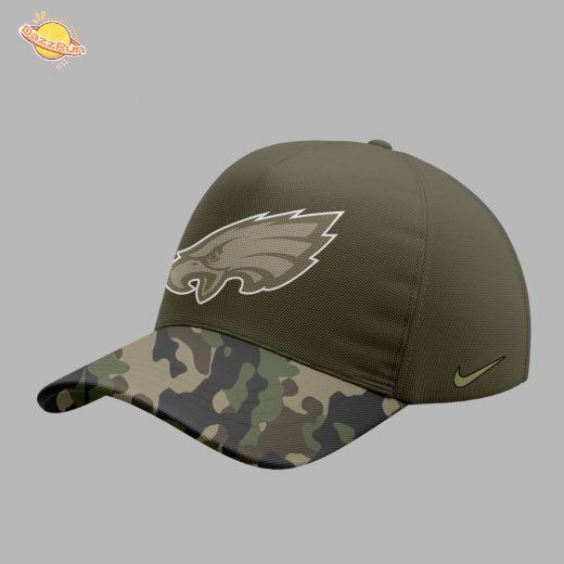 Dazzrun2FPhiladelphia Eagles Nike Olive 2025 Salute to Service Sideline Standard Hoodie 3