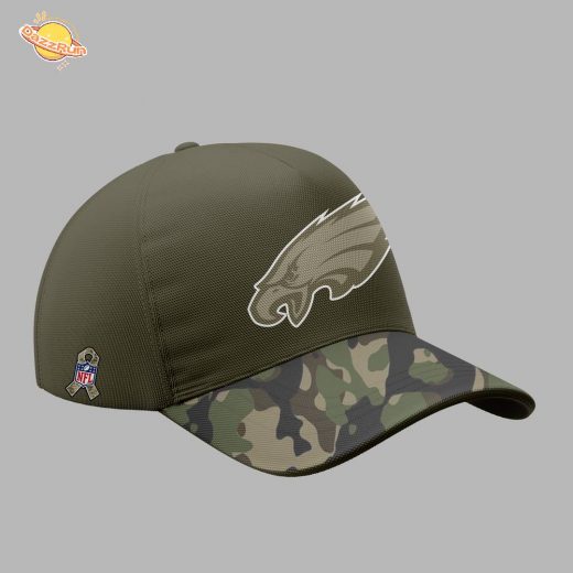 Philadelphia Eagles Nike Olive 2025 Salute to Service Sideline Standard Tshirt