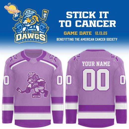 Roanoke Rail Yard Dawgs x Stick it to Cancer Jerseys 2025