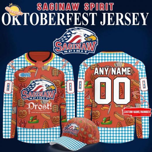 Saginaw Spirit 2025 Oktoberfest Warmup Jerseys