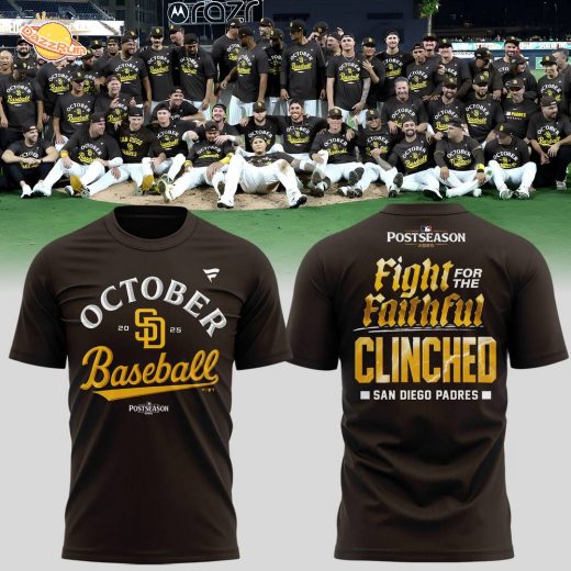 San Diego Padres Fight For The Faithful MLB Postseason October Baseball T-Shirt For Fans