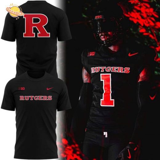 Special 2025 Back in Black Rutgers Football T-Shirt