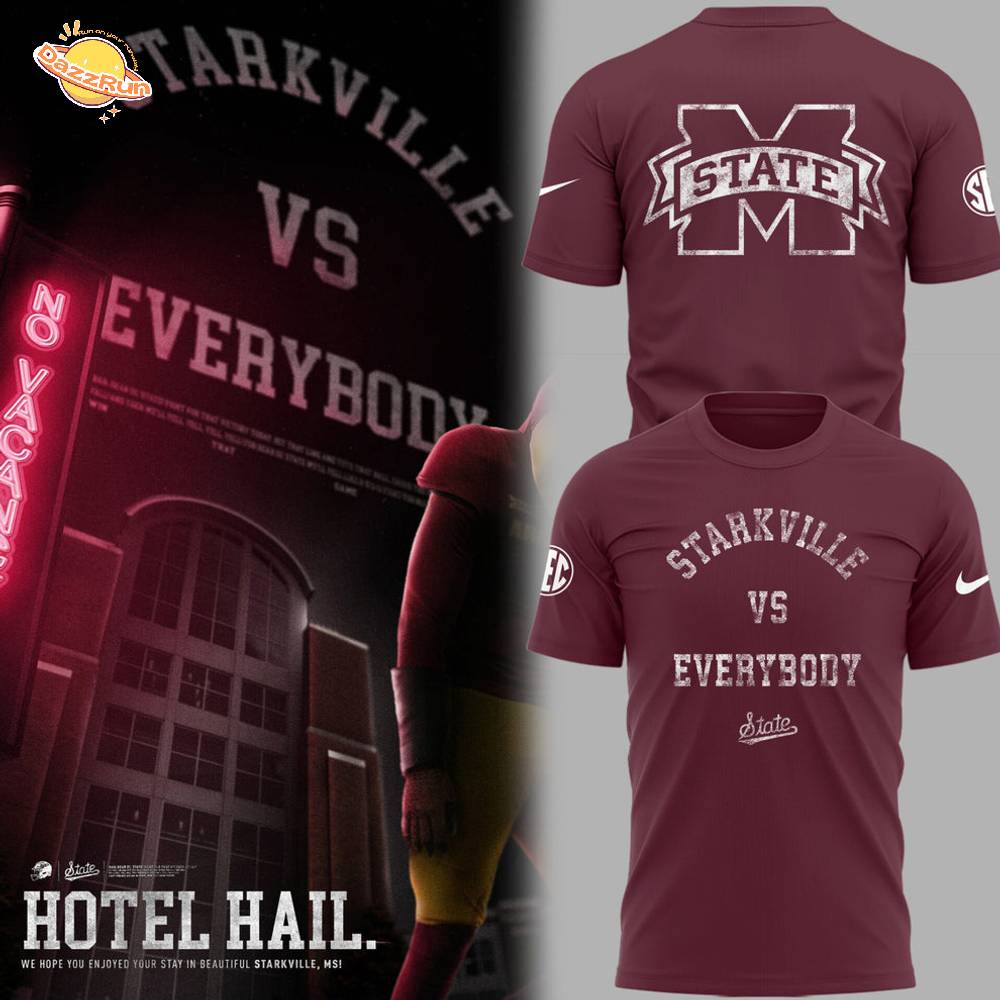 Special Edition Mississippi State Football “Starkville vs Everybody” TShirt Special Edition Mississippi State Football “Starkville vs Everybody” TShirt