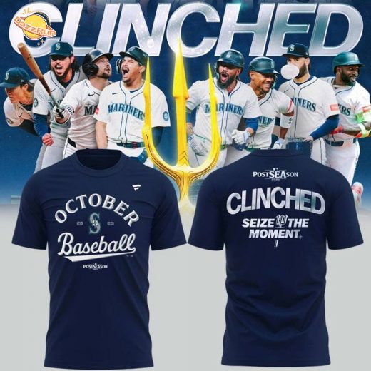 Special October Baseball Post Season 2025 Seattle Mariners T-Shirt