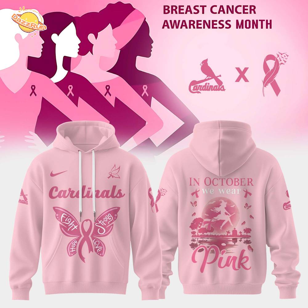 St. Louis Cardinals x Breast Cancer Awareness Month Hoodie Collection 2025 St. Louis Cardinals x Breast Cancer Awareness Month Hoodie Collection 2025