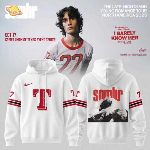 Texas Rangers X Sombr – The Late Nights & Young Romance Tour Merch