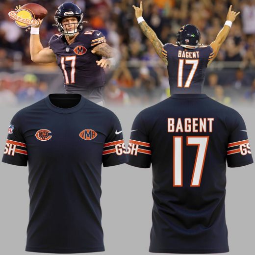 Tyson Bagent Number 17 Chicago Bears NFL Tshirt