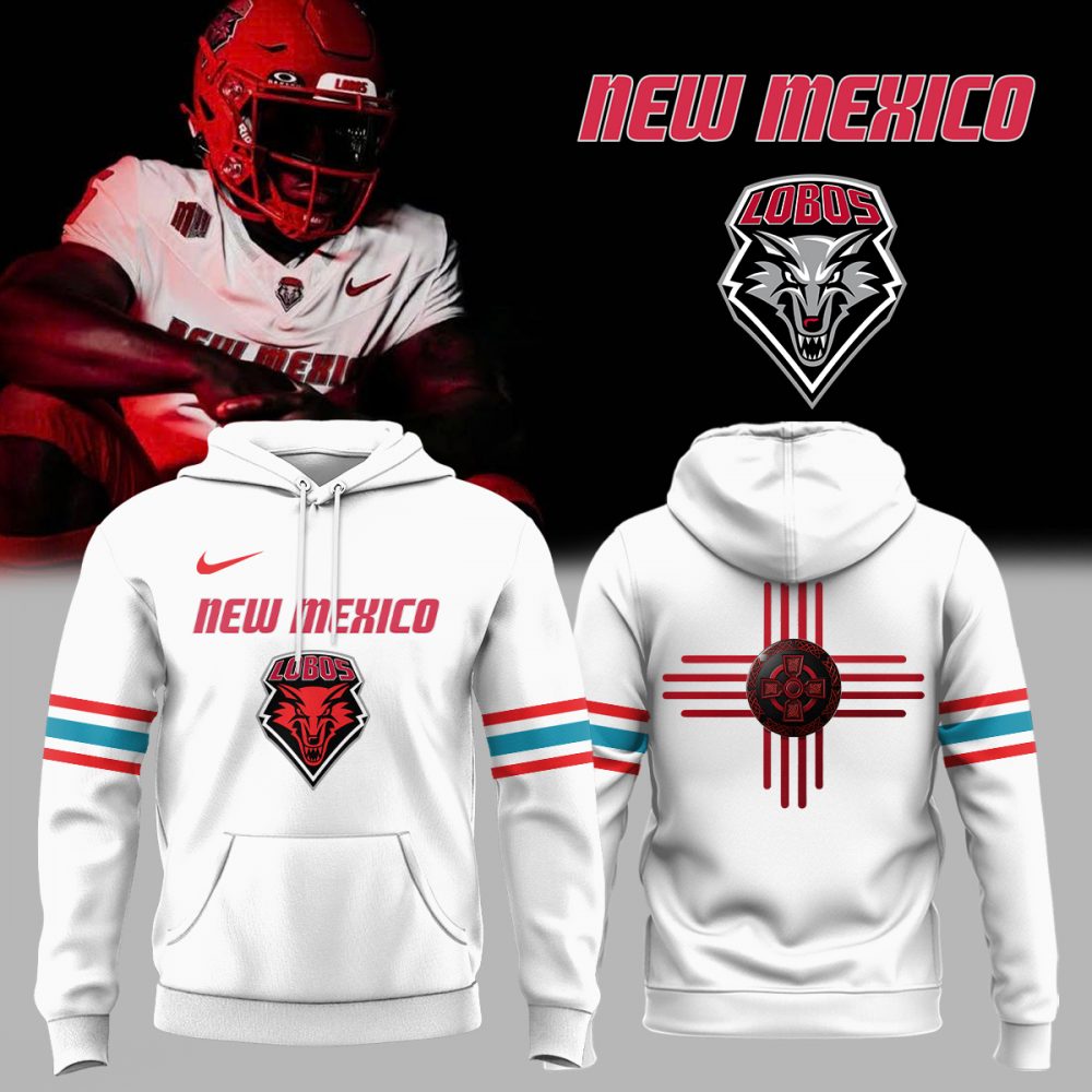 Special Edition New Mexico Lobos Wordmark Logo Uniform Hoodie