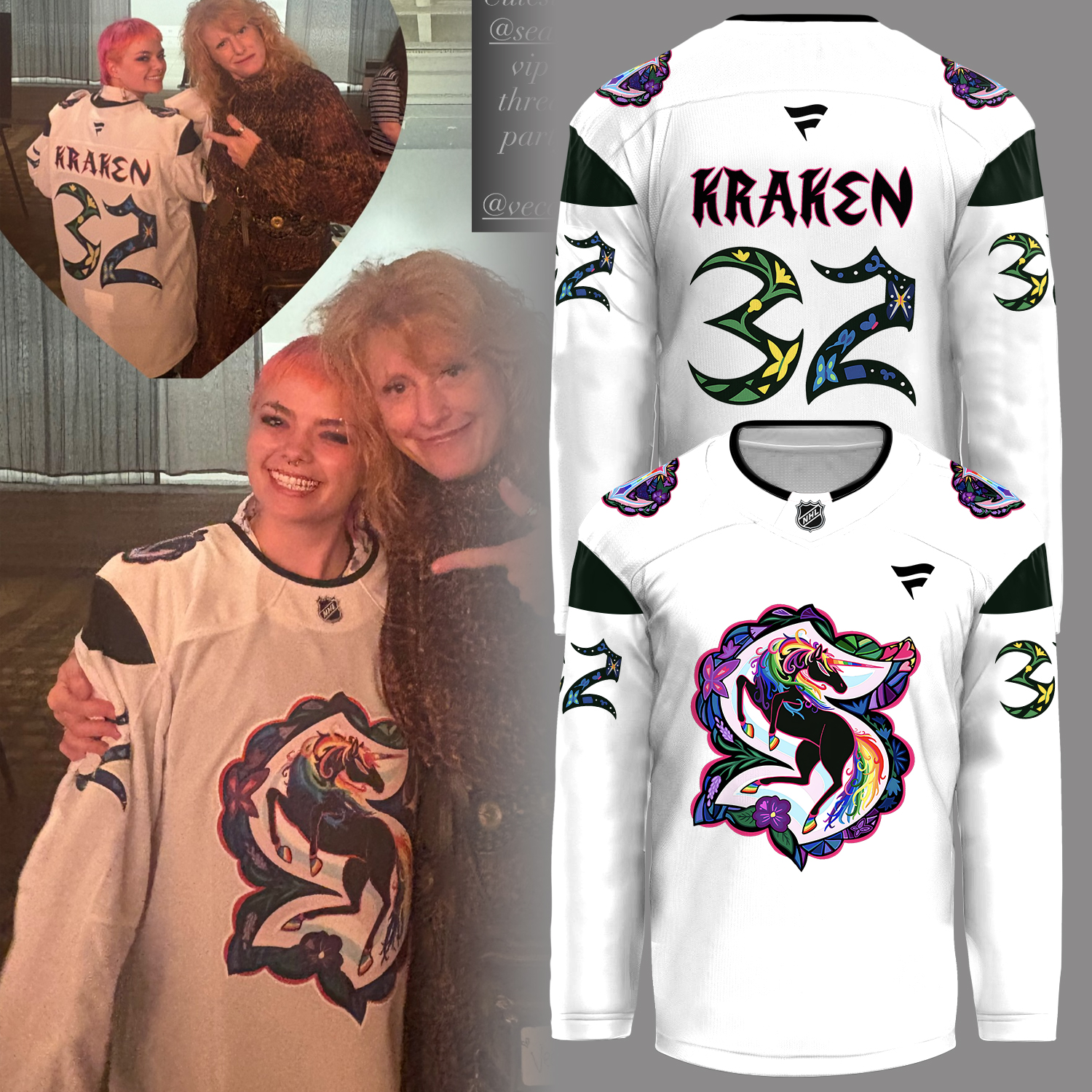 Limited Edition Kraken x Pride Night Hockey Jersey Limited Edition Kraken x Pride Night Hockey Jersey