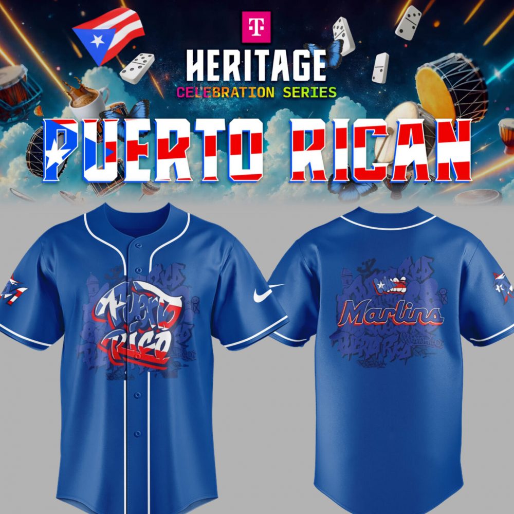 Limited Edition Marlins Baseball Puerto Rico Heritage Jersey
