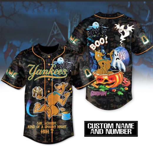 New York Yankees x Scooby-Doo Halloween Special-3D Baseball Jersey
