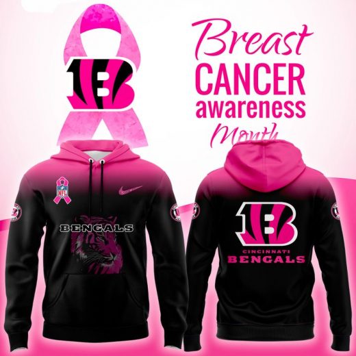 Cincinnati Bengals NFL Breast Cancer Awareness 2025-2026 Hoodie