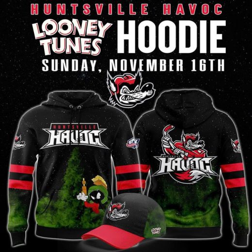 Limited Edition Huntsville Havoc x Looney Tunes Hoodie 2025