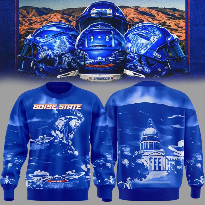 Boise State Broncos Football "The Blue and the State of Idaho" Special Edition SWEATSHIRT 2025 Boise State Broncos Football "The Blue and the State of Idaho" Special Edition SWEATSHIRT 2025