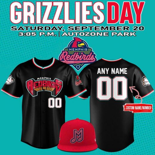 Memphis Redbirds Grizzlies Day Jersey 2025