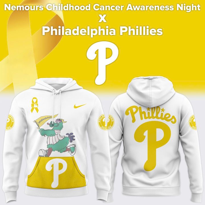 Nemours Childhood Cancer Awareness Night x Philadelphia Phillies Hoodie (special edition) Nemours Childhood Cancer Awareness Night x Philadelphia Phillies Hoodie (special edition)